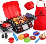 Kids Grill Playset with Apron Hat f