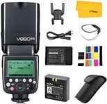 Godox V860II-N TTL Flash for Nikon, 2.4G Wireless Speedlite HSS 1/8000s, Rechargable Li-ion Battery Camera Flashes Strobe Compatible for Nikon D800 D700 D7100 D7000 D5200 Z5 Z6 etc