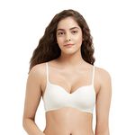 Wacoal Women's Basic Mold - 3/4 Cup Padded Non Wired Bra (Cream, 36A)