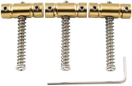 Musiclily Ultra 10.8mm Wave Style Full Solid Brass Barrel Compensated Saddles for Tele Style Electric Guitar, Nickel Screws