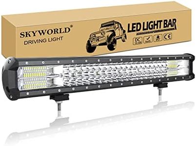 SKYWORLD Triple Row 22 inch LED Work Light Bar 32400 Lumen Spot Flood Combo Beam Off Road Driving Fog Lights Waterproof for Marine Trucks Tractors 4x4 SUV ATV UTV Boat