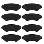 Riootlnm Heel Pads for Shoes That are Too Big, Soft High Heel Grips for Loose Shoes, Blisters, Heel Pain, Heel Inserts for Womens, Mens, Heel Liners (Antislip-gel-black4pairs)