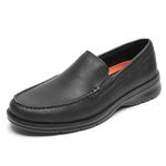 Rockport Men's Palmer Venetian Loafer, Black Tumbled, 10 UK