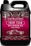 Dirtbusters Snow Foam Car Shampoo And Wax, Powerful Thick Foam Pre Wash Car Cleaner, Suitable For Cleaning Vehicle Exteriors, Cherry (5L)