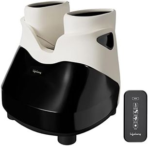 Lifelong LLM738 Air Pressured Foot Massager with Heat for Pain Relief & Improving Blood Circulation| Massage at Home for Foot Pain and Pain Relief|Leg Foot Calves Massage Machine (1 Year Warranty, Black)