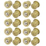 Generic Household Cabinet Door 8mm Dia Brass Ball Catches Latch Catcher 20pcs