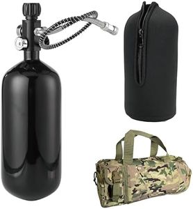 Orctac DOT 98ci 4500Psi Carbon Fiber Paintball Tank System,Black PCP air Tank,HPA Tank Paintball Air Tank PCP Tank with 5/8-18UNF Thread Dual Gauge Valve,Produced in January 2026