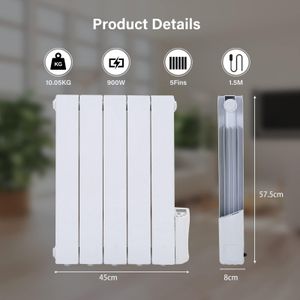 BTGGG 900W Electric Oil Radiator Heater – Portable Home Heating