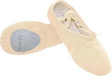 Danzcue Adult Canvas/Leather Ballet Shoes, Ballet Pink, 8.5