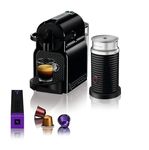 Nespresso Inissia Espresso Machine by De'Longhi with Aeroccino, Black