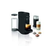 Nespresso VertuoPlus Coffee and Espresso Maker Bundle with Aeroccino Milk Frother by De'Longhi, Limited Edition Black Matte