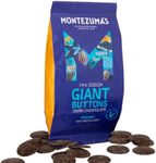 Montezuma's 74% Cocoa, Giant Dark Chocolate Buttons, Gluten Free & Organic, 180g Bag