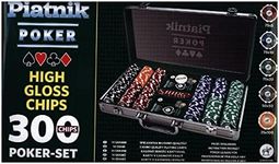 Piatnik 7903 "300 Chips - High Gloss Poker Set in Aluminum Case