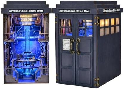 TOYQI Book Nook Kit, DIY Miniature Dollhouse Kit for Adults and Teens, Booknook Tiny House Kit Bookshelf Decoration 3D Wooden Puzzle Bookend - Sci-fi Fantasy Mysterious Box