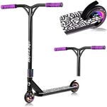 LIONELO WHIZZ Freestyle Stunt Scooter, Aluminium Deck & Y-Bar Handlebar, Heavy-Duty Up to 100kg, 110mm High-Rebound Wheels & ABEC-9 Bearings, Flex MN Steel Brake, HIC Compression System, Unique Design