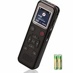 EVISTR V509 16GB Digital Voice Recorder with Playback Password, Variable Speed- Stereo MP3 Voice Activated Recording Devices for Lectures Meetings Interviews