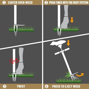 Colwelt Garden Weed Puller Combo – Manual Weeding Tool Set