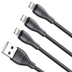 Lightning Cable 3FT 3 Pack iPhone Charger Cord Charging for iPhone Apple 13/12/11/X/Xs Max/XR/8 Plus/7/6/6s/SE/5c/5s/5 iPad Air 2/Mini USB Phone Charge