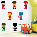 GADGETS WRAP Vinyl Superhero Cartoon Anime Removable Wallpaper Modern Wall Sticker (Multicolour)