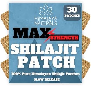 Himalaya Naturals Shilajit/Shelegit Patches - Pure Himalayan Organic Shilajit with Naturally Wellness Support, Mess-Free & Convenient Skin Absorption - Comfortable & Discreet Patches - 30-Day Supply