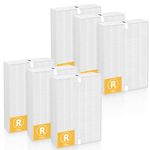 6 Pack HPA300 True HEPA Replacement Filter R Compatible with Honeywell HPA300 Air Purifiers, Fits HPA300 HPA090, HPA200, HPA100 Series and HPA5300 Models True HEPA Filter R, HRF-R1 HRF-R2 & HRF-R3