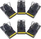 ROSHIELD 6 x Mouse Trap, 6 Pack Heavy Duty Reusable Snap Traps that Kill Instantly, High Sensitive Mice Catcher UK, Safe and Effective Rodent Trap for Indoors and Outdoors, Easy Set-up & Clean