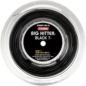 Tourna Big Hitter Black 7 Ultimate Spin String, Black7 17g Reel