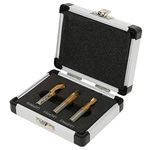 3Pcs Spot Weld Cutter Drill Bit HSS Cobalt Spot Weld Drill Bit Kit Weld Cutting Accessories Welding Remover Bits Tool 1/4in 5/16in 3/8in