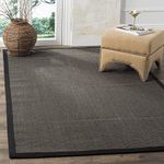 Safavieh Natural Fiber Collection NF441D Hand Woven Charcoal Jute Area Rug, (3-Feet X 5-Feet)
