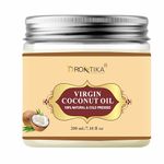 Drontika Coconut Oil Herbal Cold Pressed Extra Virgin | Hair Oil For Men & Women | Ideal For All Type Skin & Hair Growth | Unbleached & Unrefined | Chemical free - 200 ml