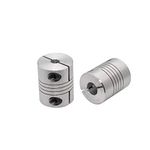 2-Pack 5mm to 8mm Flexible Shaft Coupling 25mm Length 20mm Diameter Stepper Motor Lead Screw Coupler Aluminum Alloy Joint Connector for 3D Printer CNC Machine DIY Encoder (OD20 x L25mm 5x8mm)