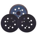 5 Inch 8 Hole Sander Replacement Pad for D26451, D26453, DW6423, DW421, DW422, DW423, 3 Pack Hook and Loop Backing Pads Compatible with Makita BO5010, BO5030K, BO5031K BO5041K Random Orbital Sander