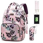 QWREOIA Floral Diaper Bag Backpack 