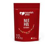 Nourish You Goji Berry Nut Mix - 5 Superfoods in 1 Trail Mix |Dried Goji berries | Almonds | Black Raisins | Watermelon and pumpkin seeds| High in vitamins and minerals | - 250g (Pack of 1)