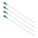 Othmro Conductor Baton Pointer for Teacher High Toughness Fiber Resin 39CM Length Green Resin Handle 4Pcs for Orchestra Director