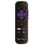 OEM Replacement Remote Control Compatible with All RCA Roku TV Smart TVs【Only Works with RCA Roku TV, Not for Roku Stick and Roku Box】 (Netflix/Disney Plus/Apple TV+ / HBO Max)