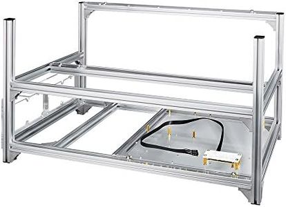 Baseltek 6 GPU Aluminum Mining Rig Open Air Frame Case