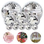 15 Pcs Mirror Disco Ball Disco Ball Disco Balls Cake Decoration Cake Topper 70's Disco Cake Decoration Disco Ball Table Decorations Centerpiece Decor Disco Ball Dance Birthday 70s Theme Party 3 Sizes