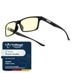 Gunnar Gaming and Computer Eyewear - Vertex, Frame Colour: Onyx, Lens Tint: Amber (Blocks 65% Blue Light & 100% UV Light)- Blue Light Blocking Glasses - Patented lens