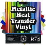 Metallic Vinyl Heat Transfer Vinyl Gold Vinyl Sheets Pink Chrome Silver Metalic Permanent Metallic Vinyl Foil Adhesive Vinyl Metallic HTV Pack Foil Vinyl Iron On Vinyl