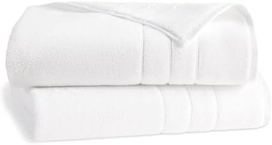 Brooklinen Super-Plush Towels - Set of 2, White, 100% Cotton|Best Luxury Spa Towels