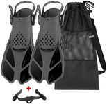 QKURT Snorkel Fins, Swimming Fins w