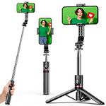 Selfie Stick, Full Stability, Smartphone, Tripod, Remote Control, 360° Rotation, Selfie Stick, Compatible with iPhone and Android, Smartphone Stand, Camera, Tripod, Monopod, Compact, 4-7 Inch Compatible with iPhone, Samsung, Galaxy, Sony, Xperia, LG, Sharp, Xiaomi, OPPO, and More Watching/Live Suitable for