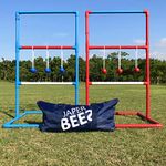 JAPER BEES Ladder Ball Indoor Ladder Toss Outdoor Game Set PRO Series, Family, Party, Beach Games and Lawn Games with Unique Soft Bolos, Heavy Duty Bars and Travel Bag for Kids, Adults (Premium)