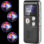 5 Piece Ghost Hunting Kit Includes Digital Voice Recorders with 4 LED Balls for Cats Motion Activated Ball Toy Voice Recorder with Playback (8GB, Classic Style)