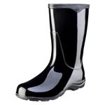 Sloggers Women's Waterproof Rain and Garden Boot with Comfort Insole, Classic Black, Size 9, Style 5000BK09