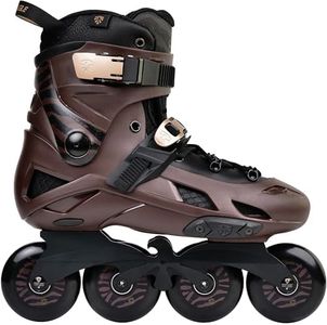 Flying Eagle Optimum F7 - Inline Skates for Men Women Adult, Aggressive Inline Roller Skates, Professional Roller Skates, Adult Inline Skates, Street Skates or Inline Speed Skates (Brown - 43)