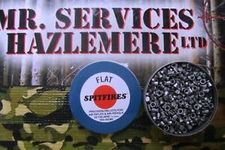 MR SERVICES HAZLEMERE LTD - SPITFIRE FLAT HEAD 22-5.5mm AIRGUN - AIR RIFLE PELLET TIN OF 500