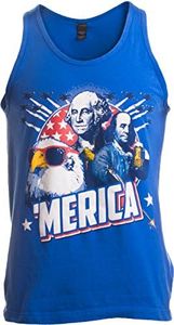Merica | Epic USA Patriotic American Party Unisex Tank Top Men Women -ManTank,XL Royal Blue