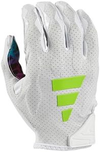 adidas Impact Freak 6.0 MM Combine Adult Padded Receiver Football Glove, White/Multi, X-Large